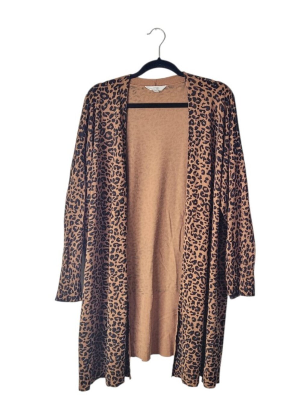 Terra & Sky Plus Size Cheetah Print Cardigan